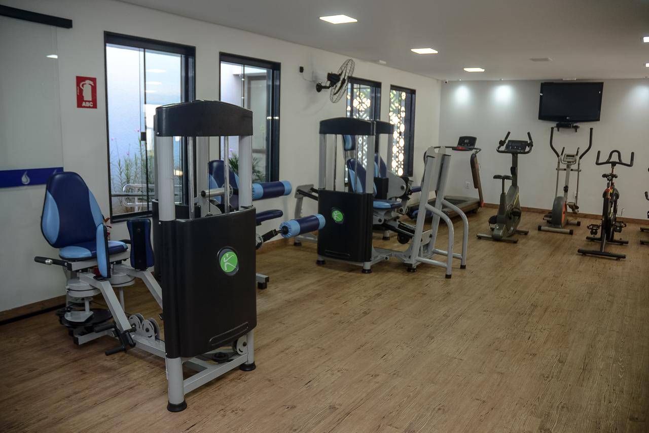 Espaço de treinamento funcional e musculação da Fisio Aquática